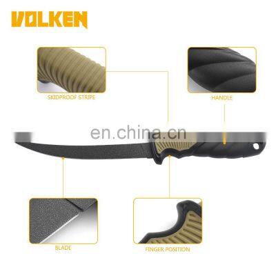 New TPR&ABS Fishing Knife Outdoor Camping Light Fish Fillet Knife With Black Coat and Scabbard Safety Fish Knife photo-4