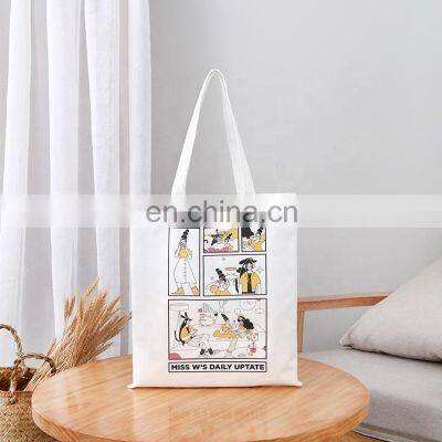 Aesthetic Bolsa De Lona Manufacturer No Minimum Oem Ladies Shopper Custom Premium Cotton Canvas Tote Bag photo-4