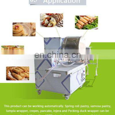 Commercial Spring Roll Sheet Pastry Maker Lumpia Spring Roll Wrapper Making Machine photo-3