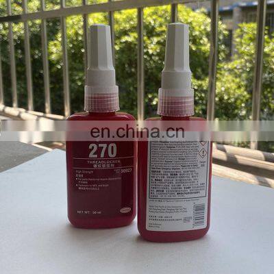 10ml 50ml 250ml Loctiter Anaerobic Glue 270 Red High Strength Anti-loose Screw Glue Oil Resistant Permanent Thread Fastener photo-3