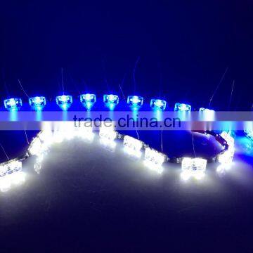 high quality Hop-D007 S8 Universal Dual color Flexible LED DRL,flexible led drl/ daytime running light