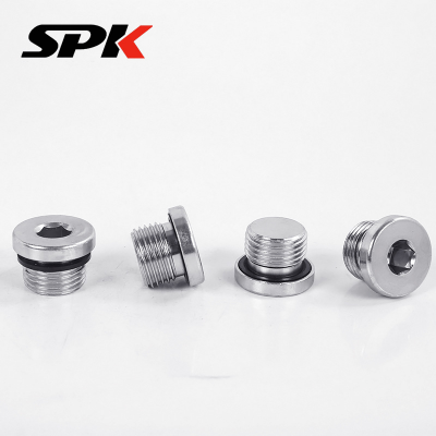 Pabo Fluid Hydraulic Fitting, 304 Stainless Steel Pipe Plug/Oil Plug With Gasket Seal, Hexagon Socket Plug (4BN, 4MN) photo-5