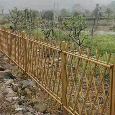 Park Garden Use Stainless Steel Green Imitation Bamboo Fence