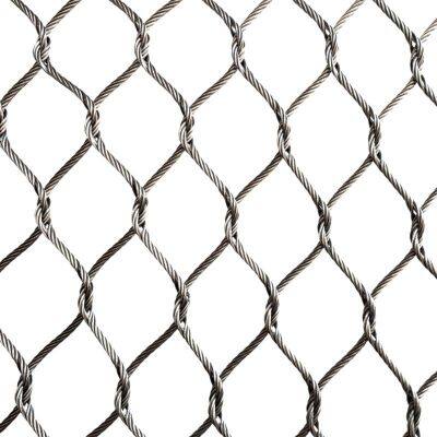 316 Stainless Steel Woven Wire Rope Mesh Fence Corrosion Resistant Flexible Barrier Manufacturer for Perimeter Protection