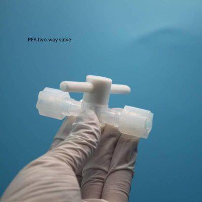 Teflon Pfa (polytetrafluoroethylene) Three - Way Valve, 1/4 Inch, Acid - and Alkali - Resistant, High - Temperature - Resistant With Hexagonal Nut photo-5
