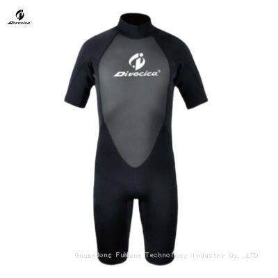 Diving wetsuit back zip shorty 1.5mm-2.5mm neoprene short surfing suit