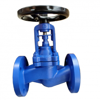 DIN Bellows Seal Globe Valve PN16 Cast Iron GG25 GGG50 Ductile Iron Cast Steel Steam Bellows Globe Valve Factory photo-4