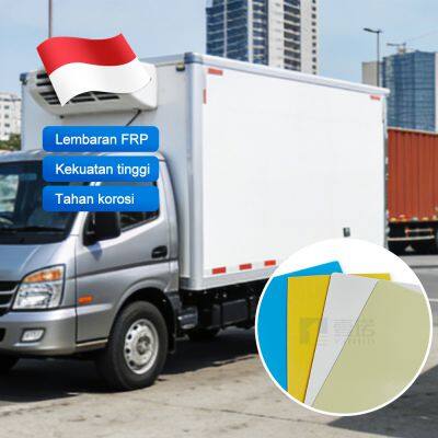 Indonesia Van de Carga Refrigerado com Painéis FRP Leve, Resistente a Impactos, Resistente às Condições Climáticas e Fácil de Manter Lembaran FRP Panel