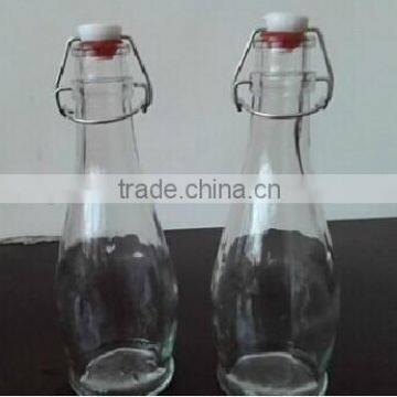 250ml swing top glass bottle for juice or liquor