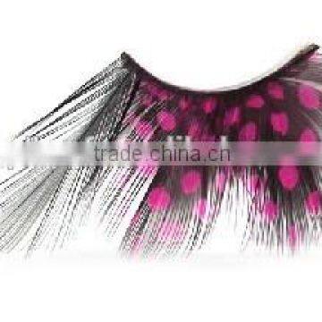 Cheap human hair made false eyelash extension