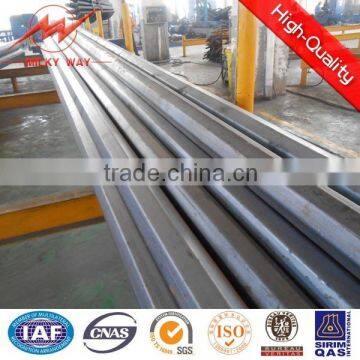 220KV 12m 12KN treated electric pole cross arm for Philipine