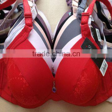 1.2USD 36-46D Cup High Quality Adjustable Fashional Ladies Sexy Bra Without Rim Inside, Push Up Bra For Fat Women (gdwx199)