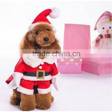 Fleece Material Suitable for Spring/Early Autumn Stereo Christmas Wear and Hat Pet Clothing