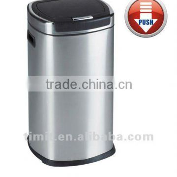 Superior Quality Stainless Steel Body PP Cover and Bottom Round Recycling Bin