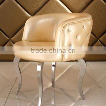 Cheap PU Leather With Metal Leg Dining Room Chair photo-3
