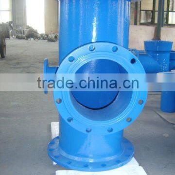unequal iron fangled tee pipe fitting