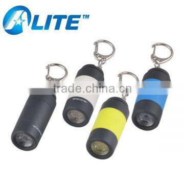 Colorful USB-Charging PVC LED Keyring Torch
