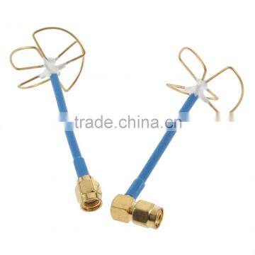 5.8G 3 Blade Clover Transmitting antenna Inner hole L-Shaped Connector Audio Video FPV