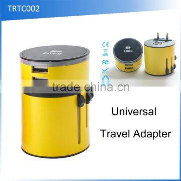 (110128) Best Promotional Gift International Universal Travel Adapter With Usb Port Quality Choice