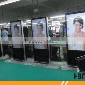 Hotel network version with wifi shoe-cleaning lcd advertising player
