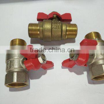 Butterfly Brass Ball Valve For Water Meter Pipe Line