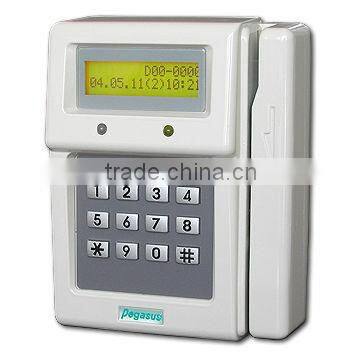 Magnetic stripe card time attendance recorder