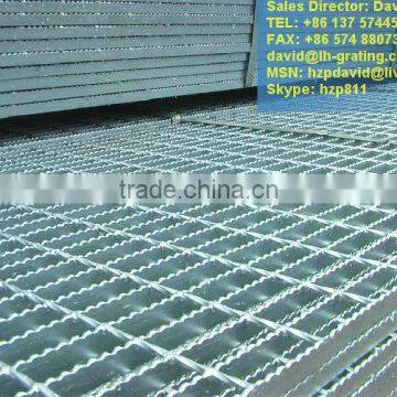 steel serrated flooring frame grating