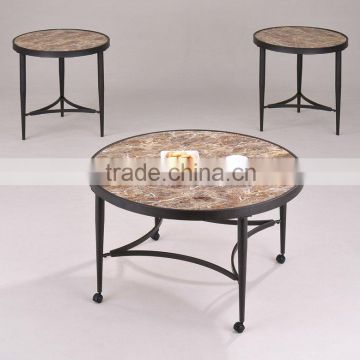 Modern Coffee Table/ Classic Round MDF Marble Coffee Table