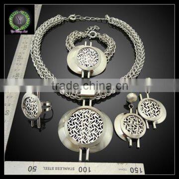Wholesale African Fashion Silver Jewelry Set photo-2