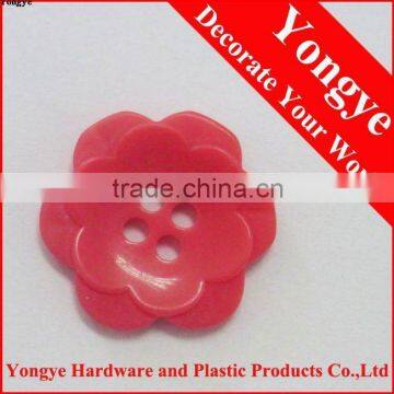 Flower shape coat button