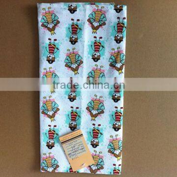 cotton printed tea towel with promotion cheap