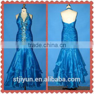 Wholesale Factory Low Price Floor Touching Backless Evening Dress Guangzhou