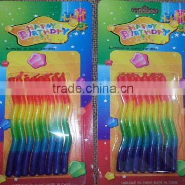 Strip Birthday Candles/Paraffin Wax Slim Candles/Art Slim Party Candle