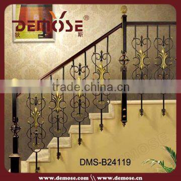 antique wrought iron balustrade for step