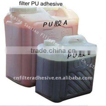 two component polyurethane adhesive for filter