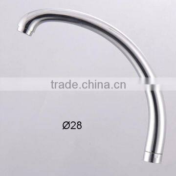 28MM Diameter Kitchen Faucet Pipe, Brass / S.S Material Faucet Spout, J Shape