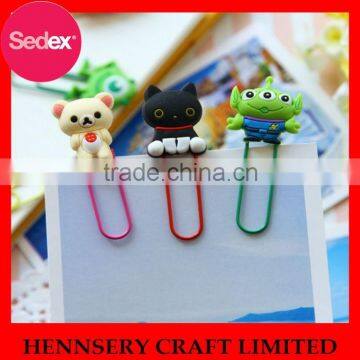 Rubber soft pvc custom paper clip