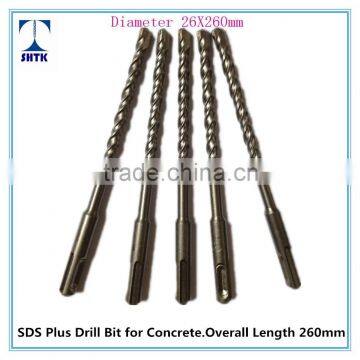 Factory for SDS Plus Drill Bit, Hammer drill bit, Dia 26X260mm, concrete drill bit