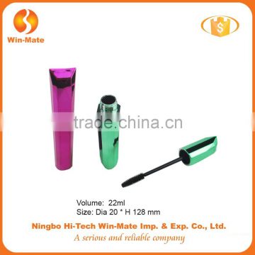 Bright color electroplate factory supply make your own empty mascara tube