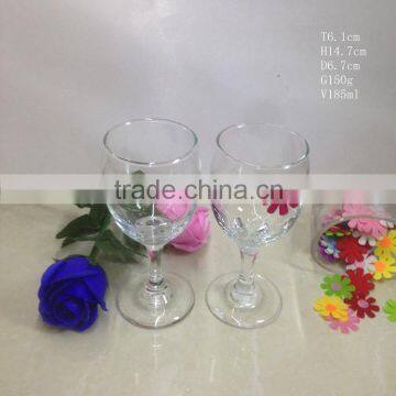 185ml goblet red wine glass