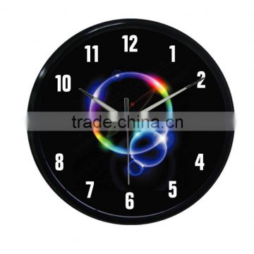 12" silence Smart light metal wall clock