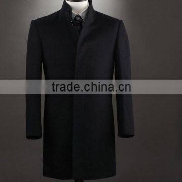 Europe American style long cashmere overcoat for men