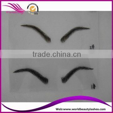 Natural 100% human hair PU lace eyebrows