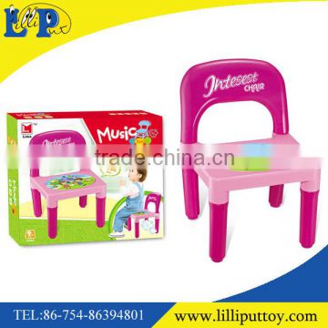 Educational chair toy with light and music