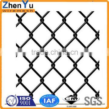 plastic black powder coated chain link fencing