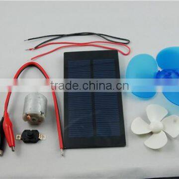 2016 high quality new designed DIY solar fan kits for children