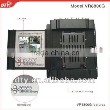 4 ch h.264 HDD&SD Card vehicle dvr, with USB mouse operate mode