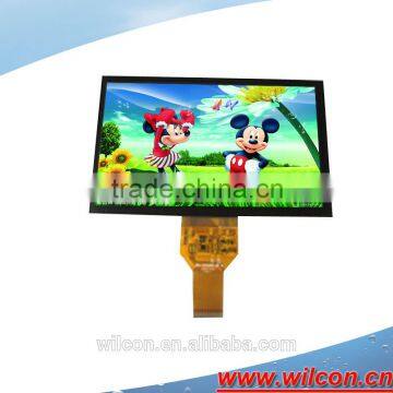 7inch 800*480 RGB interface 500nits sunlight readable display lcd for outdoor application