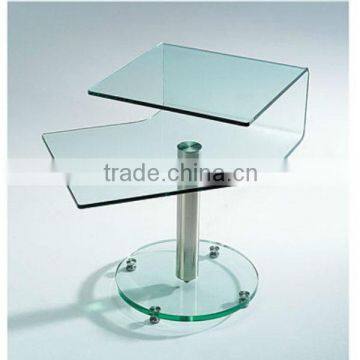 tempered clear glass coffee table