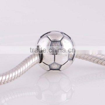 Authentic 925 Sterling Silver Football Charms Bead Women Jewelry DIY Fits European Style Bracelets& Necklaces photo-3